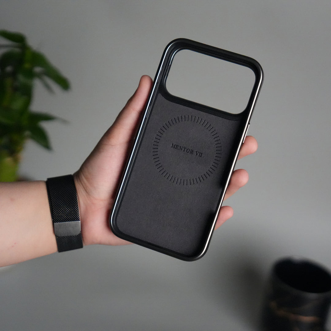 iPhone 17 Pro Premium Leather Texture MagSafe Back Cover | Slim Fit Luxury Protective Case