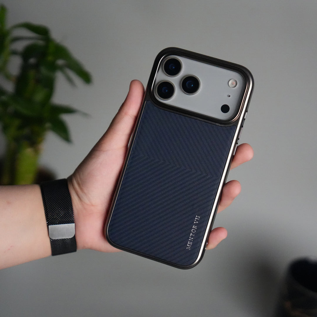 iPhone 17 Pro Premium Leather Texture MagSafe Back Cover | Slim Fit Luxury Protective Case