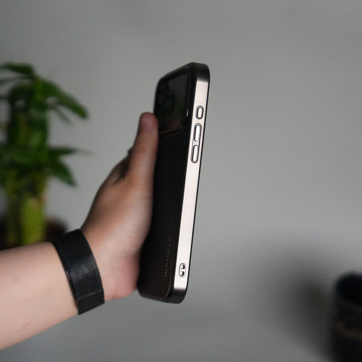 iPhone 17 Pro Premium Leather Texture MagSafe Back Cover | Slim Fit Luxury Protective Case