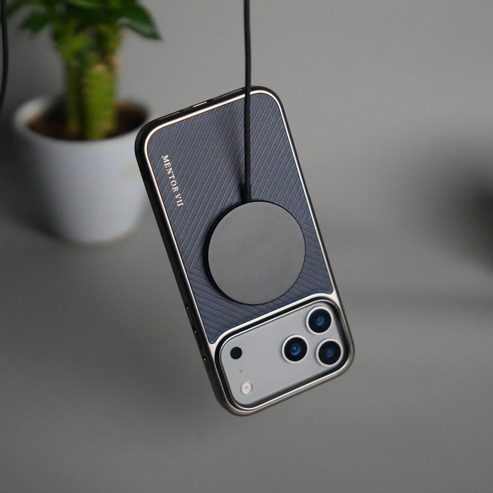 iPhone 17 Pro Premium Leather Texture MagSafe Back Cover | Slim Fit Luxury Protective Case