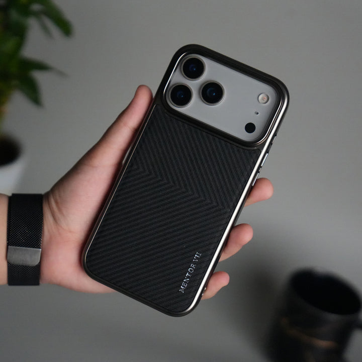 iPhone 17 Pro Premium Leather Texture MagSafe Back Cover | Slim Fit Luxury Protective Case