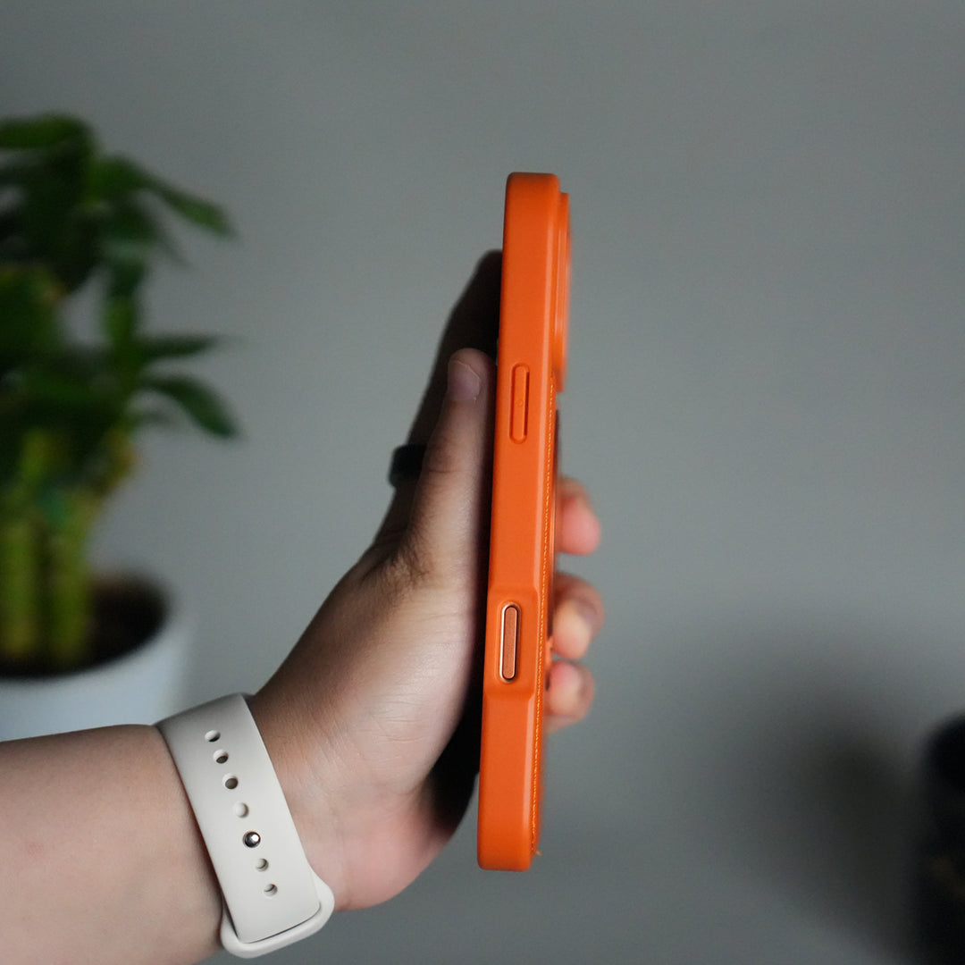 iPhone 17 Pro Premium PU Leather Kickstand Case | Luxury Shockproof Protective Back Cover