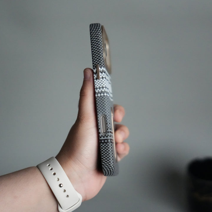 iPhone 17 Pro Premium Pattern Back Case with Metal Kickstand | Slim Shockproof Protective Cover