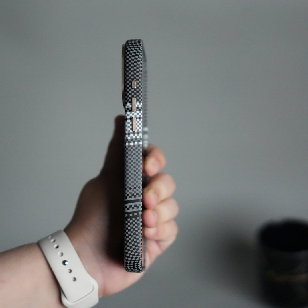 iPhone 17 Pro Premium Pattern Back Case with Metal Kickstand | Slim Shockproof Protective Cover