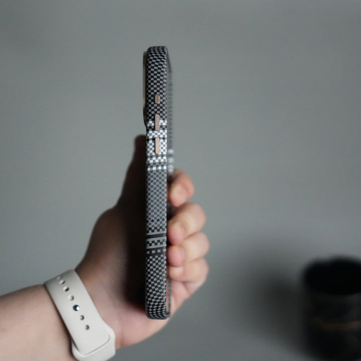 iPhone 17 Pro Premium Pattern Back Case with Metal Kickstand | Slim Shockproof Protective Cover