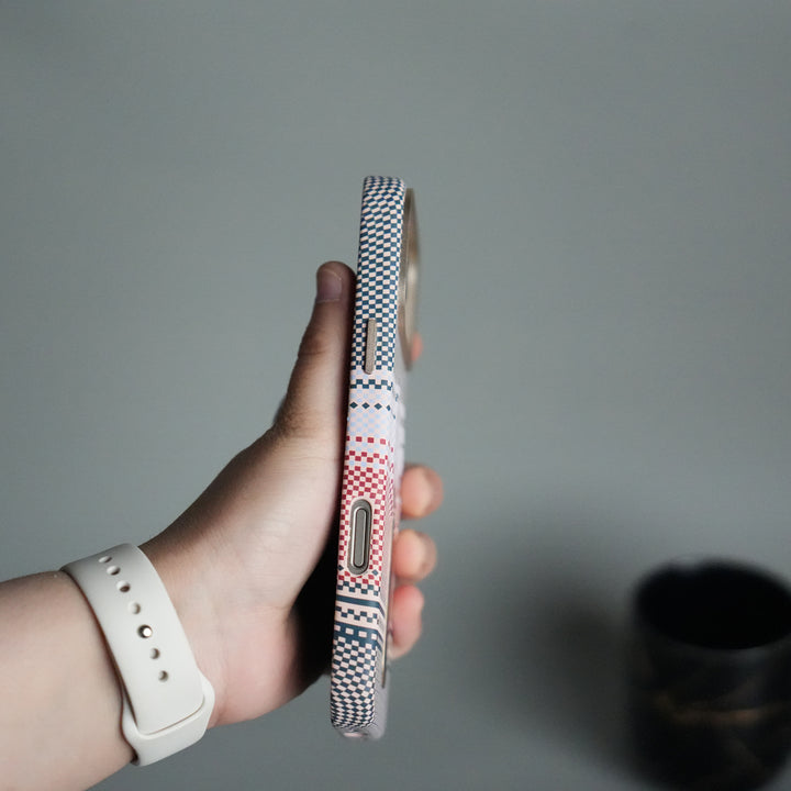 iPhone 17 Pro Premium Pattern Back Case with Metal Kickstand | Slim Shockproof Protective Cover