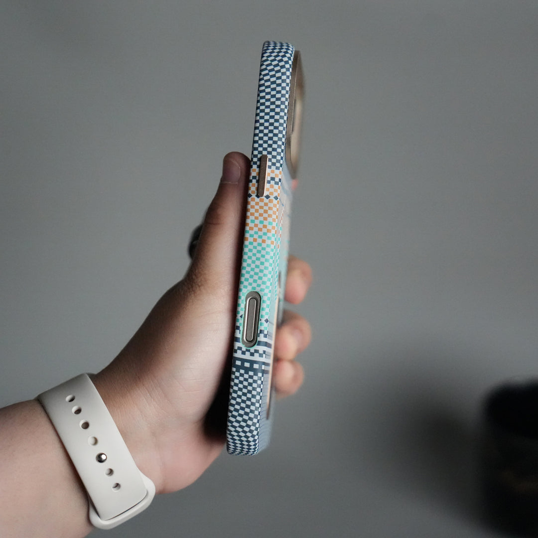 iPhone 17 Pro Premium Pattern Back Case with Metal Kickstand | Slim Shockproof Protective Cover