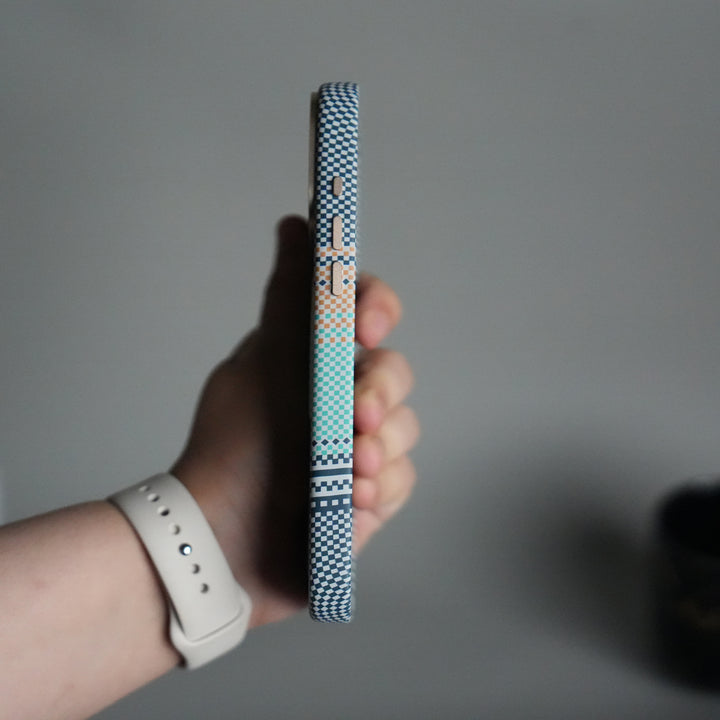 iPhone 17 Pro Premium Pattern Back Case with Metal Kickstand | Slim Shockproof Protective Cover