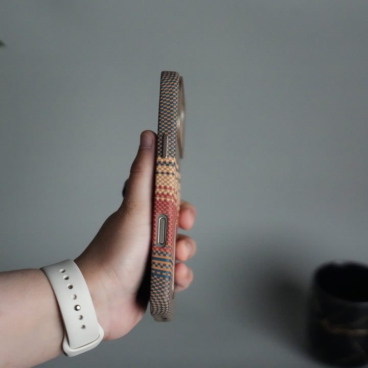 iPhone 17 Pro Premium Pattern Back Case with Metal Kickstand | Slim Shockproof Protective Cover