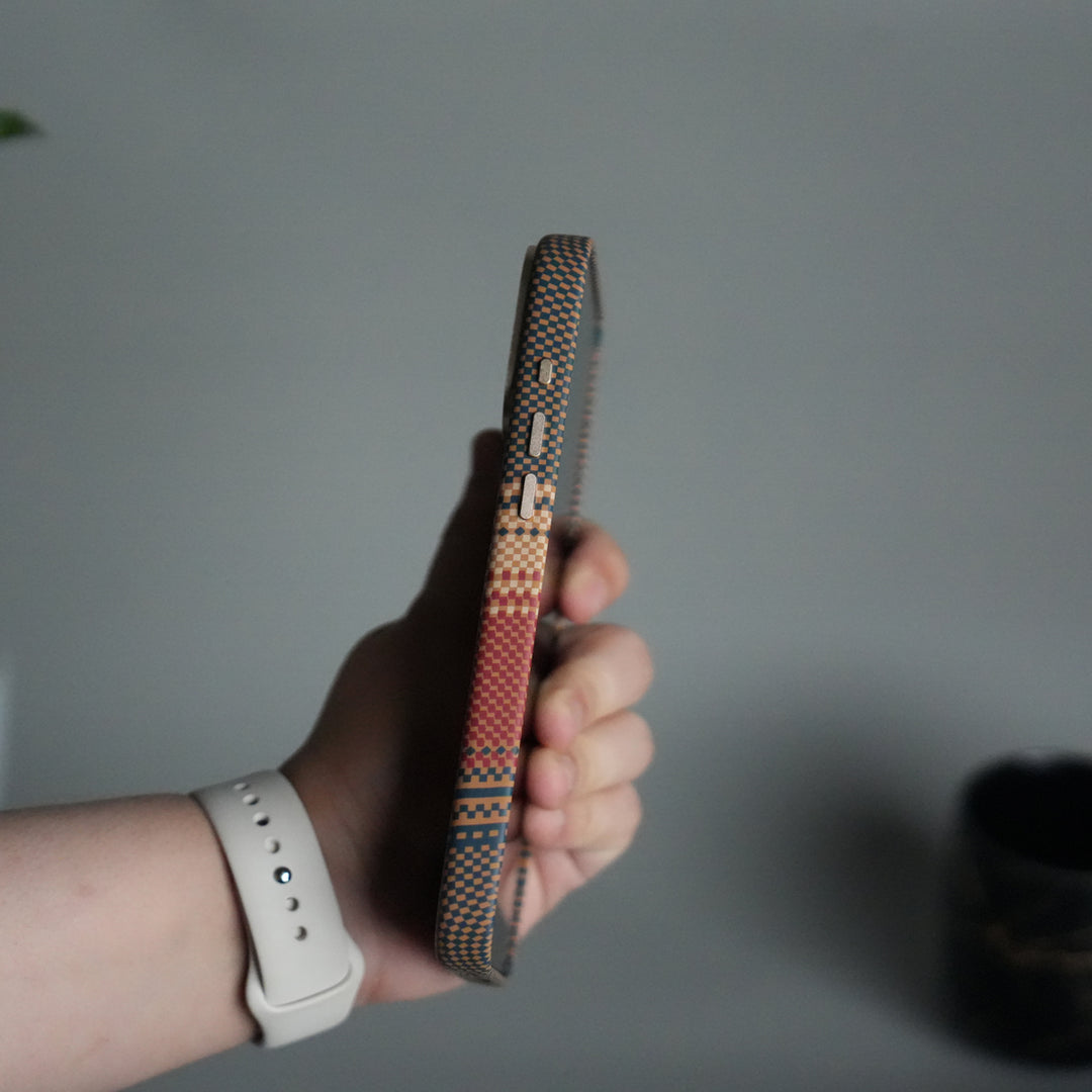 iPhone 17 Pro Premium Pattern Back Case with Metal Kickstand | Slim Shockproof Protective Cover