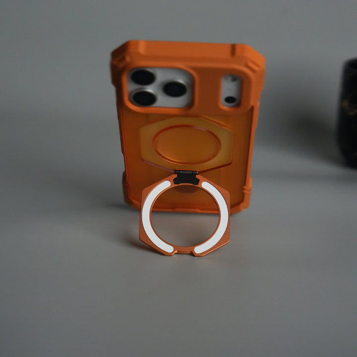 iPhone 17 Pro – Rugged Armor MagSafe Case with Metal Kickstand