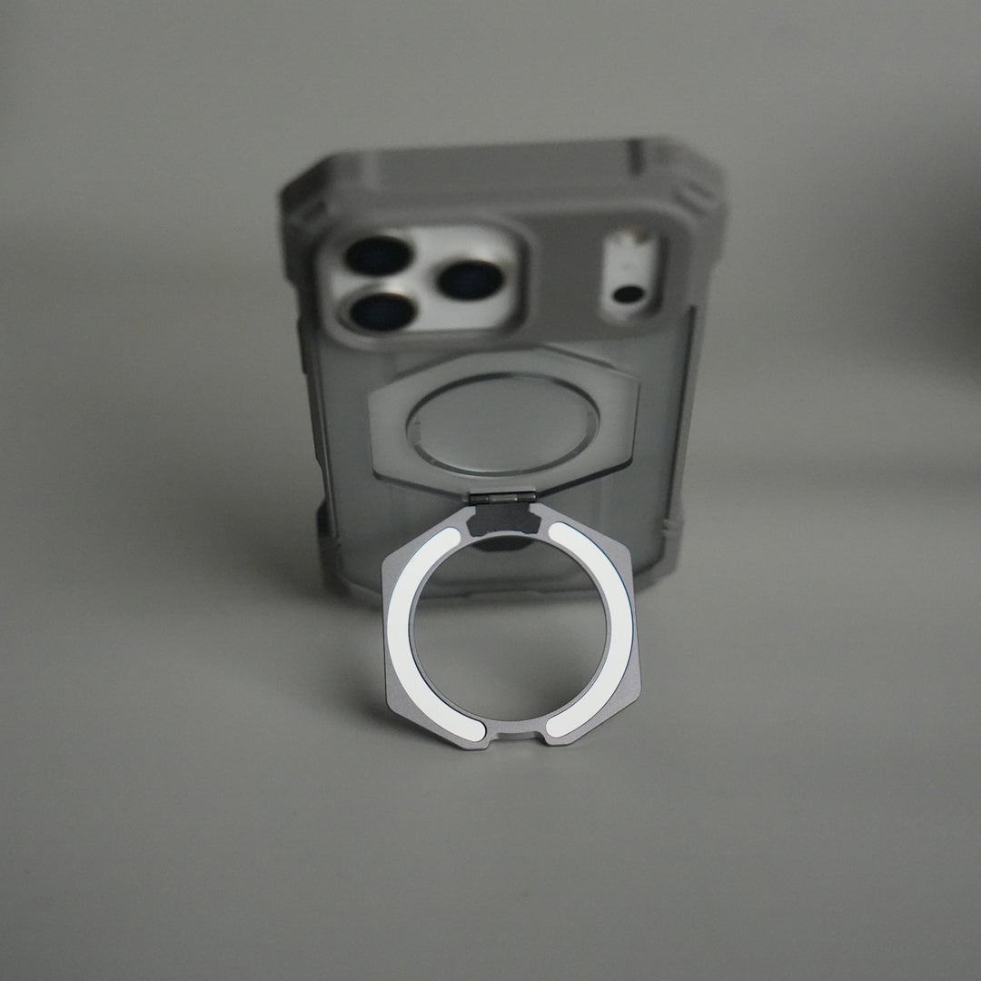 iPhone 17 Pro – Rugged Armor MagSafe Case with Metal Kickstand