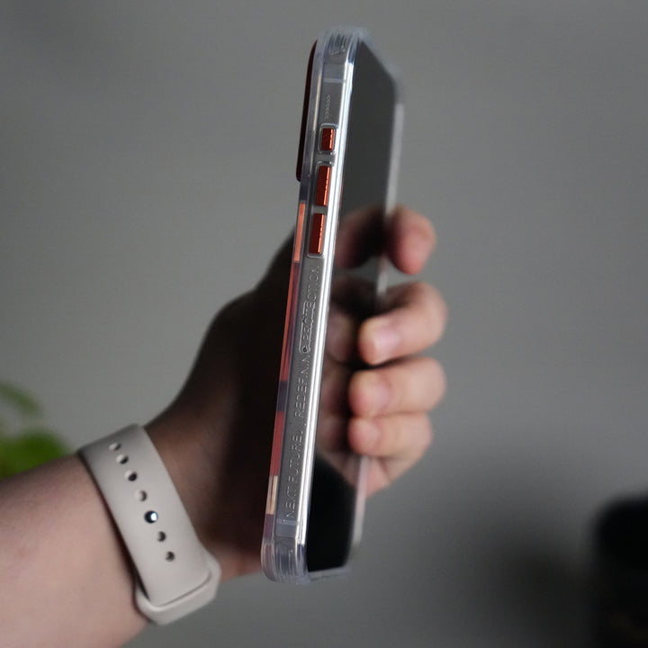 iPhone 17 Pro TechLine Transparent MagSafe Case with Metal Camera Bump Back Cover