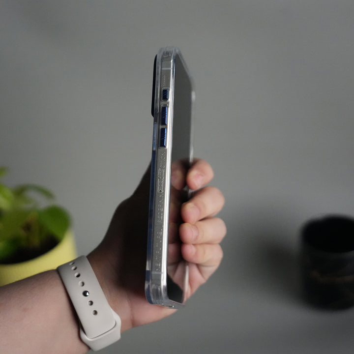 iPhone 17 Pro TechLine Transparent MagSafe Case with Metal Camera Bump Back Cover