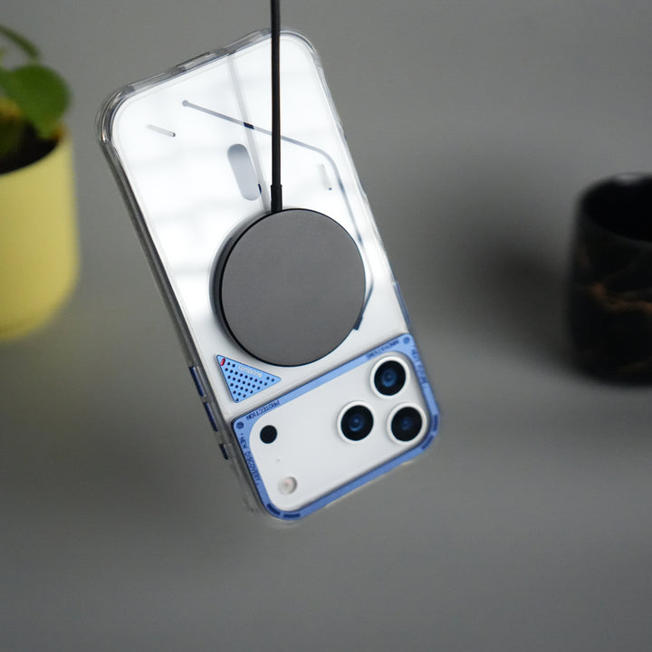 iPhone 17 Pro TechLine Transparent MagSafe Case with Metal Camera Bump Back Cover