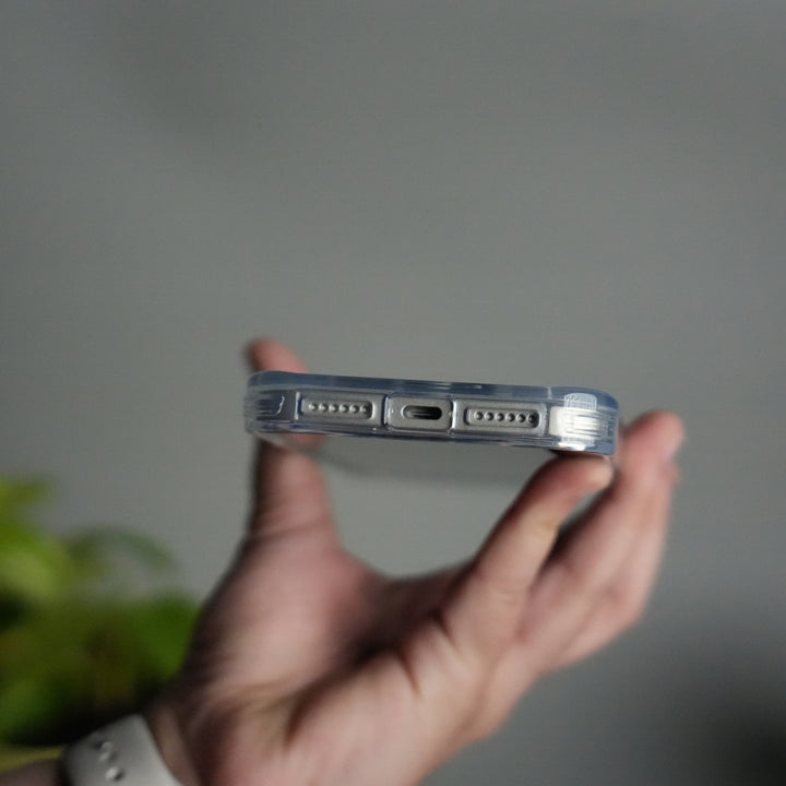 iPhone 17 Pro TechLine Transparent MagSafe Case with Metal Camera Bump Back Cover