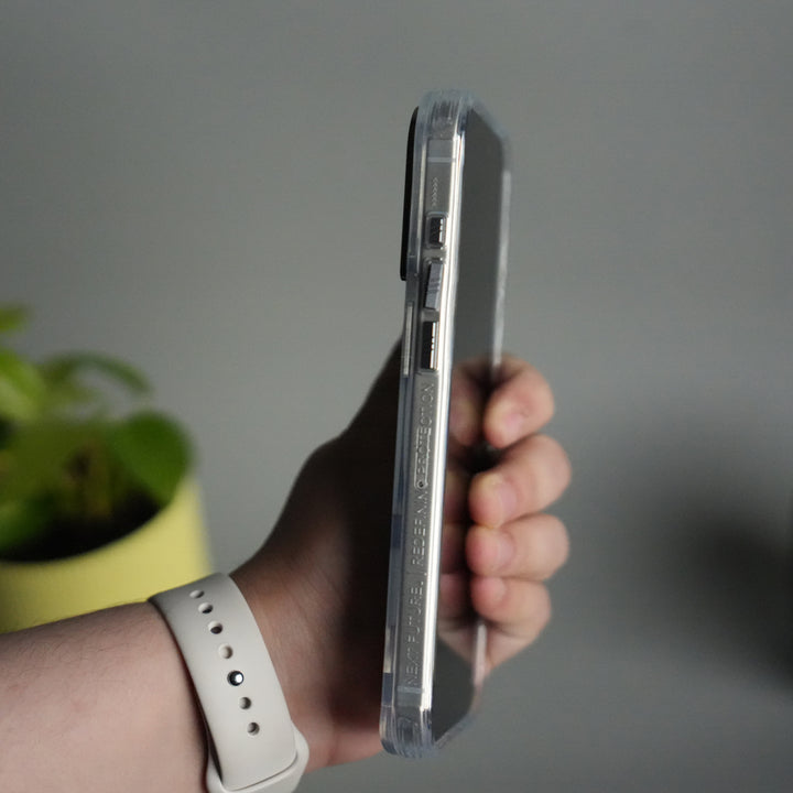 iPhone 17 Pro TechLine Transparent MagSafe Case with Metal Camera Bump Back Cover