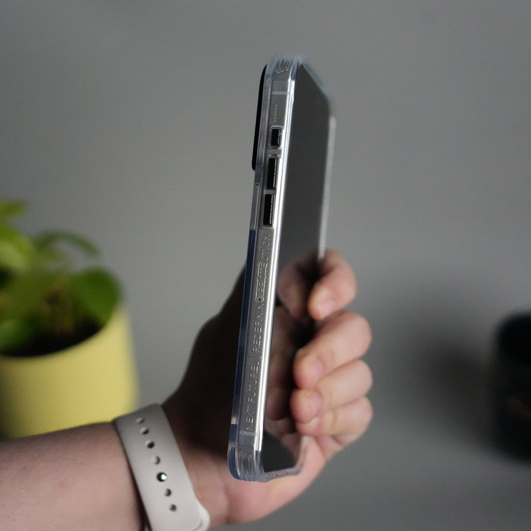 iPhone 17 Pro TechLine Transparent MagSafe Case with Metal Camera Bump Back Cover