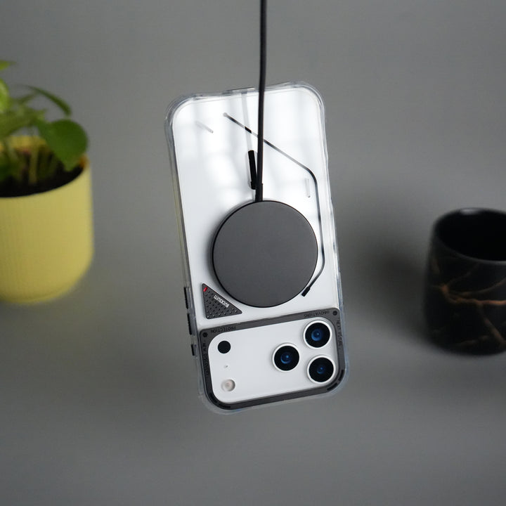 iPhone 17 Pro TechLine Transparent MagSafe Case with Metal Camera Bump Back Cover