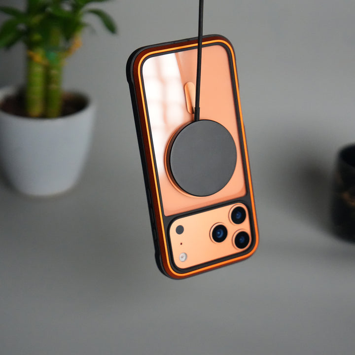 iPhone 17 Pro Transparent MagSafe Bumper Case | Metal Frame Shockproof Cover | Slim Crystal Clear Back