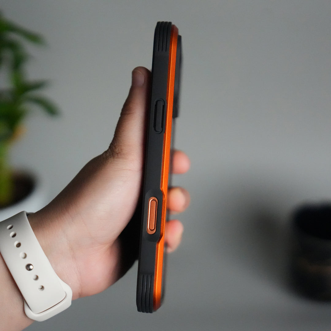 iPhone 17 Pro Transparent MagSafe Bumper Case | Metal Frame Shockproof Cover | Slim Crystal Clear Back