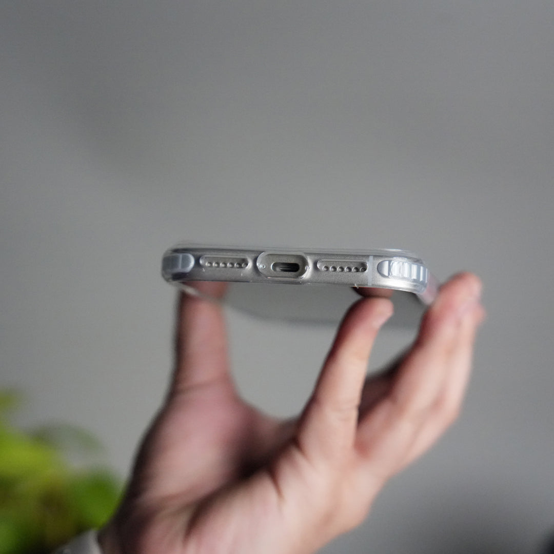 iPhone 17 Pro Transparent MagSafe Suitcase Design Case Back Cover