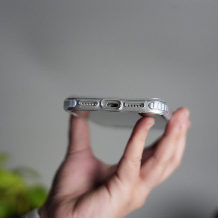 iPhone 17 Pro Transparent MagSafe Suitcase Design Case Back Cover