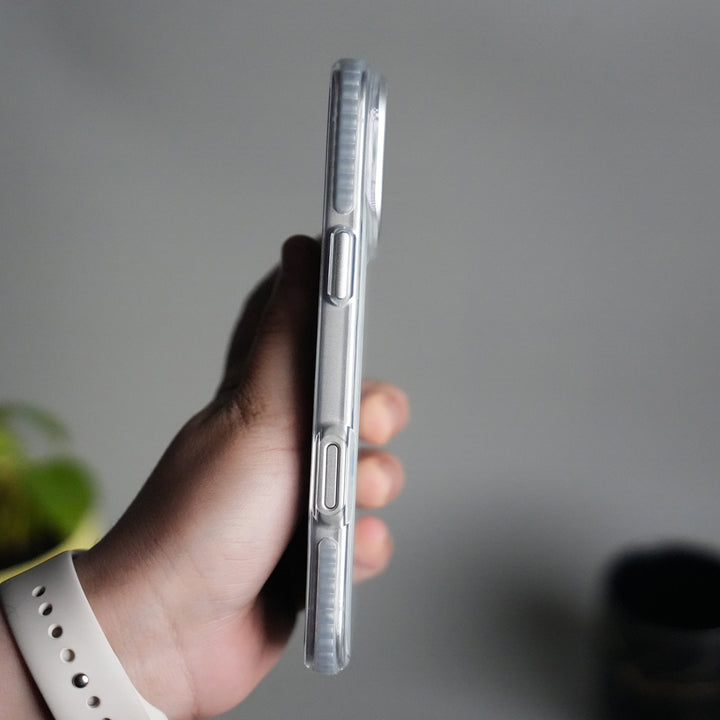 iPhone 17 Pro Transparent MagSafe Suitcase Design Case Back Cover