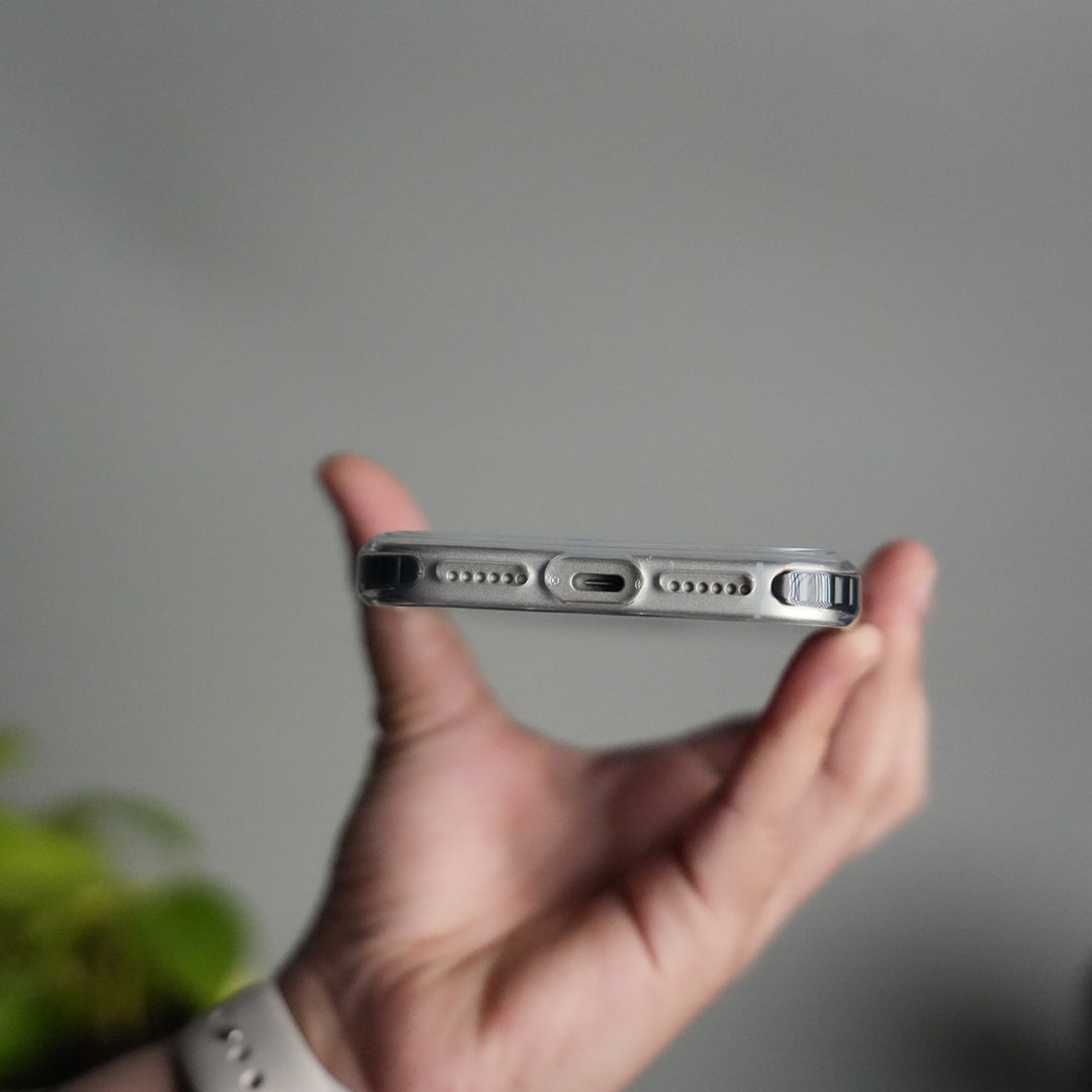 iPhone 17 Pro Transparent MagSafe Suitcase Design Case Back Cover