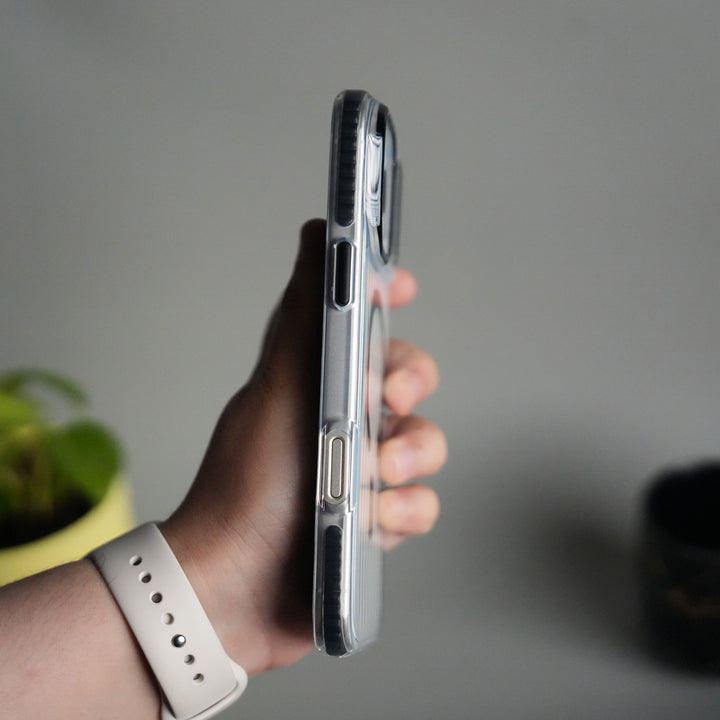 iPhone 17 Pro Transparent MagSafe Suitcase Design Case Back Cover