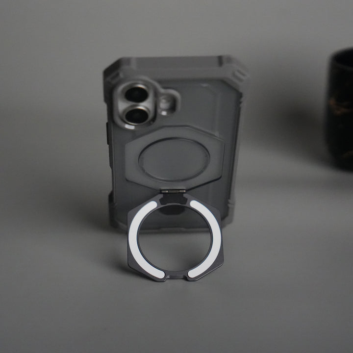 iPhone 17 – Rugged Armor MagSafe Case with Metal Kickstand