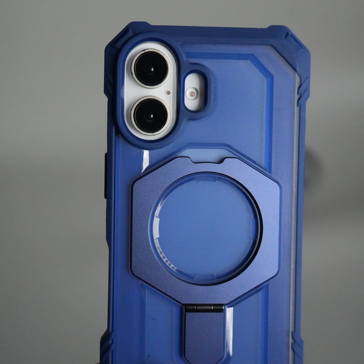 iPhone 17 – Rugged Armor MagSafe Case with Metal Kickstand
