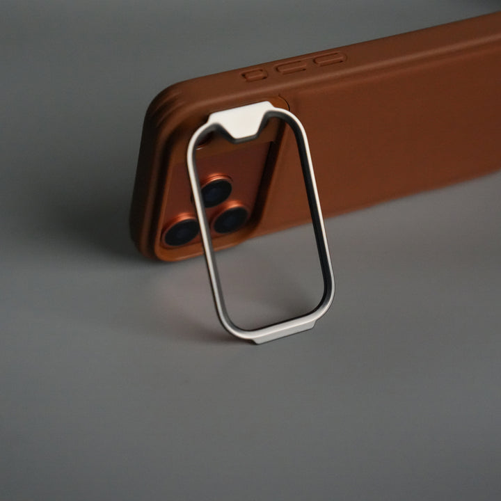 iPhone 17 Series Camera Protector Case | Sliding Metal Lens Cover | Shockproof Back Cover with Built-In Kickstand