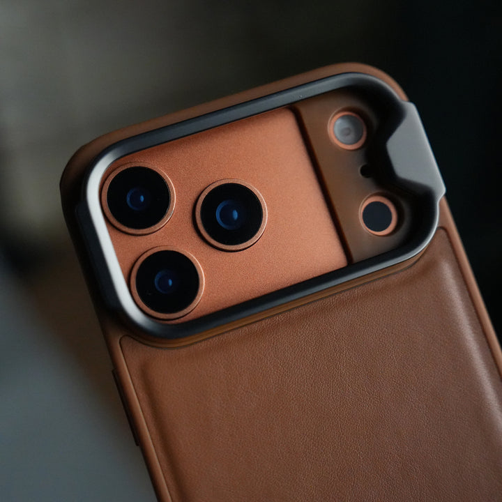 iPhone 17 Series Camera Protector Case | Sliding Metal Lens Cover | Shockproof Back Cover with Built-In Kickstand