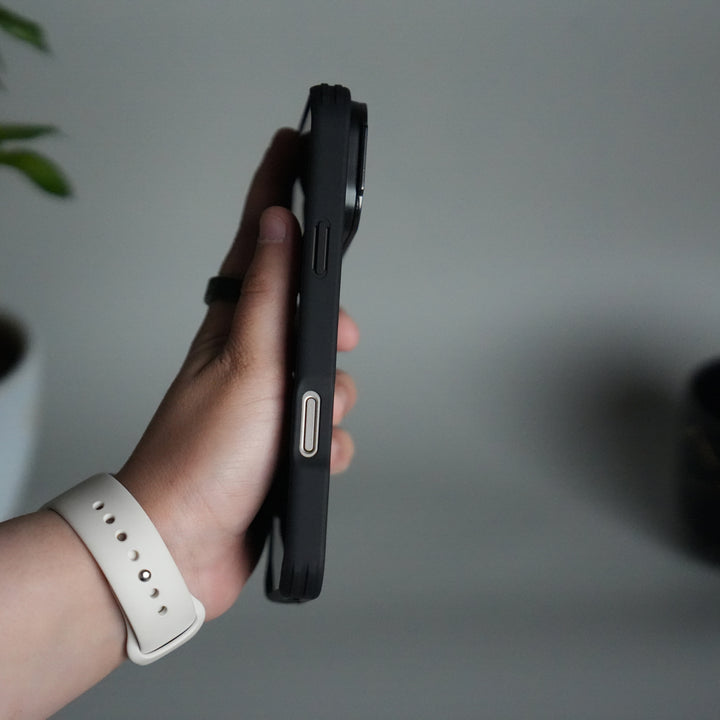 iPhone 17 Series Camera Protector Case | Sliding Metal Lens Cover | Shockproof Back Cover with Built-In Kickstand