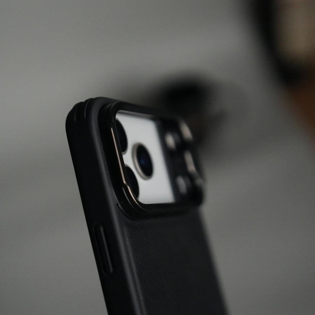 iPhone 17 Series Camera Protector Case | Sliding Metal Lens Cover | Shockproof Back Cover with Built-In Kickstand