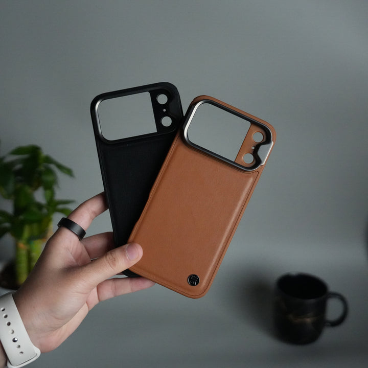 iPhone 17 Series Camera Protector Case | Sliding Metal Lens Cover | Shockproof Back Cover with Built-In Kickstand