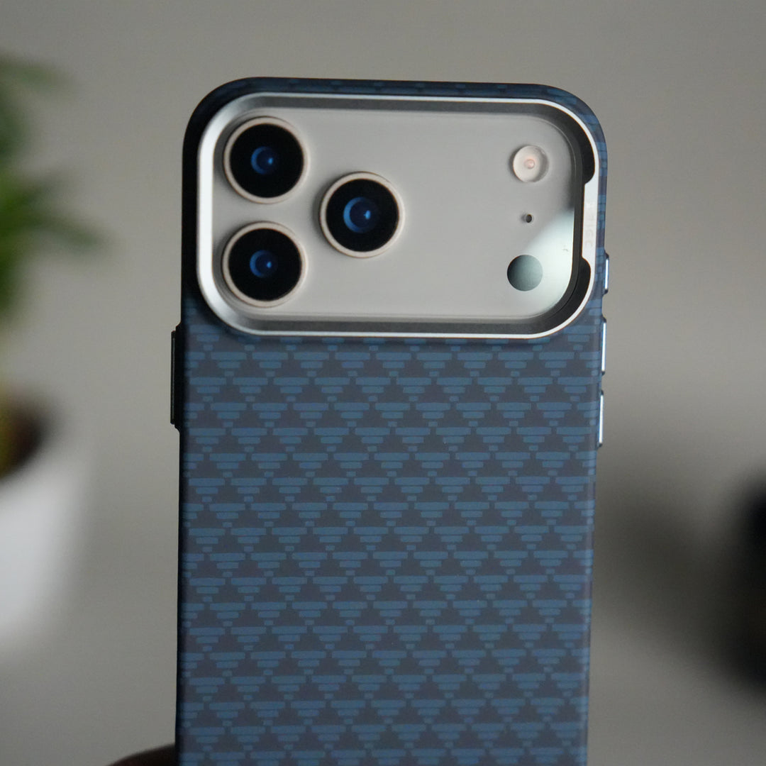 iPhone 17 Series Houndstooth Pattern Case | Slim Hard Back Cover | Matte Finish Protective Case with MagSafe