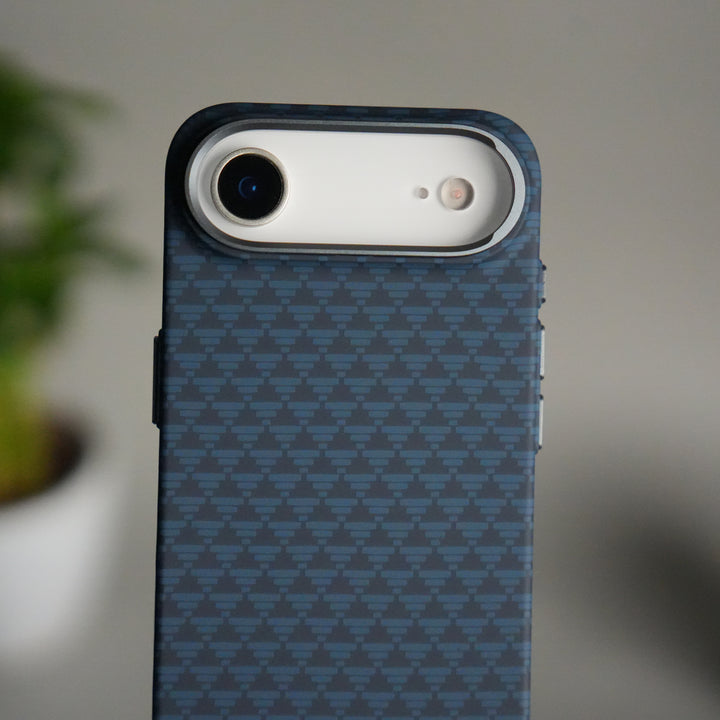 iPhone 17 Series Houndstooth Pattern Case | Slim Hard Back Cover | Matte Finish Protective Case with MagSafe