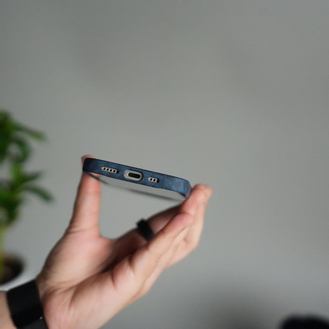 iPhone 17 Series Houndstooth Pattern Case | Slim Hard Back Cover | Matte Finish Protective Case with MagSafe