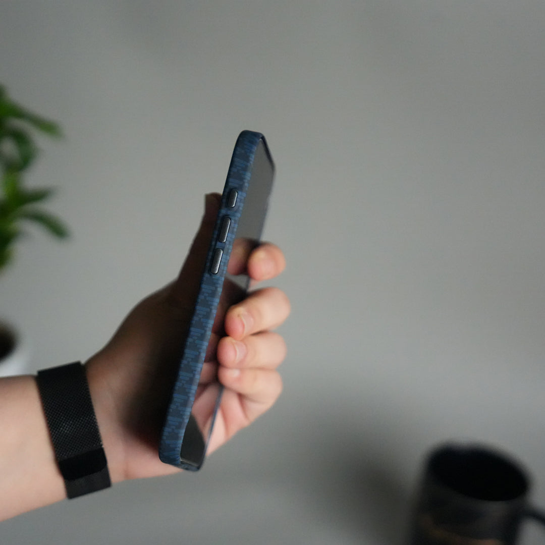 iPhone 17 Series Houndstooth Pattern Case | Slim Hard Back Cover | Matte Finish Protective Case with MagSafe