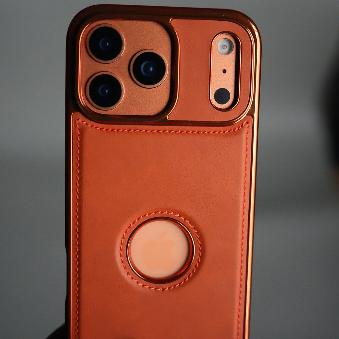 iPhone 17 Series Leather Case | Orange