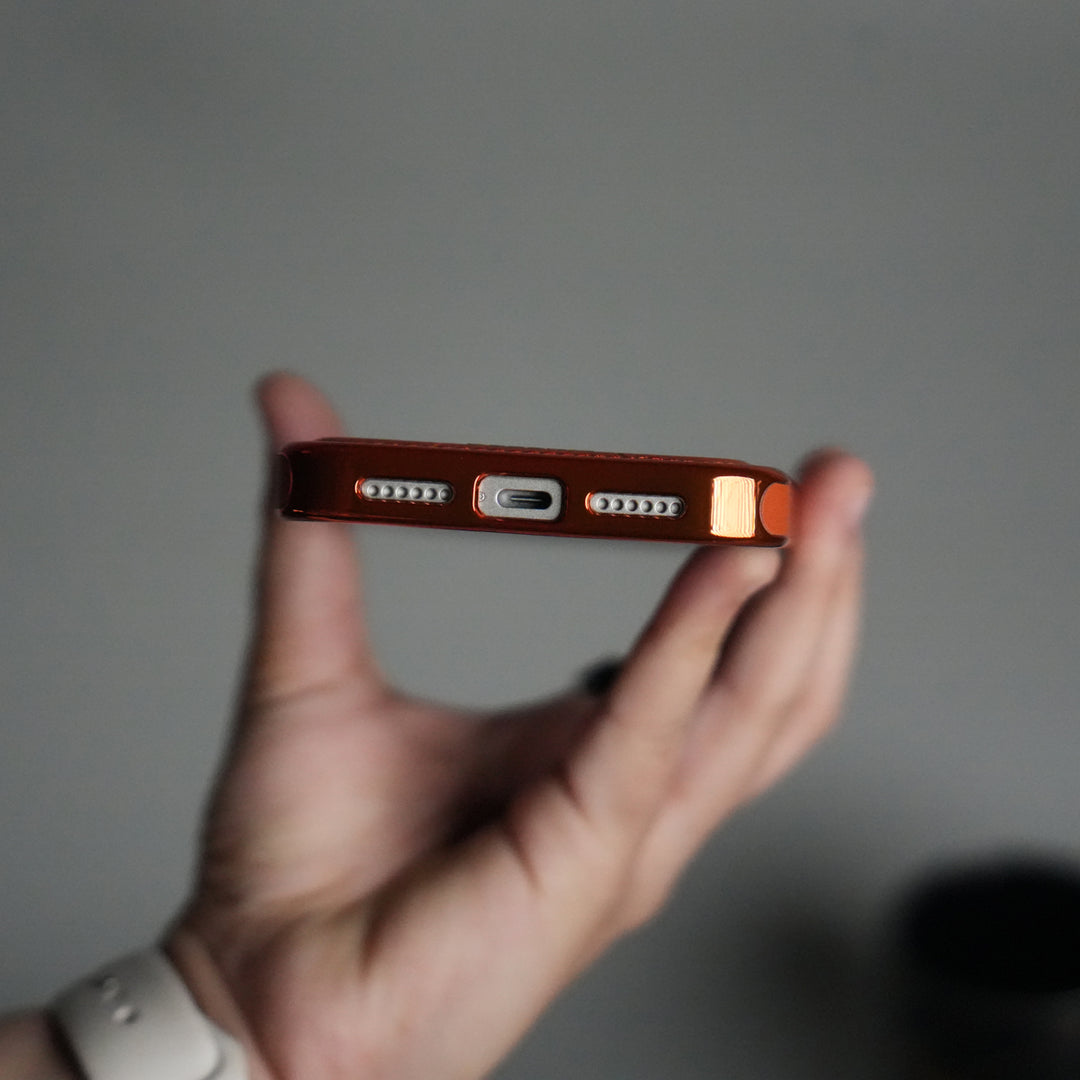 iPhone 17 Series Leather Case | Orange