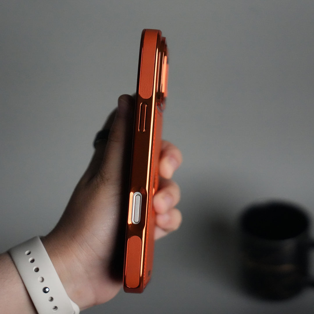iPhone 17 Series Leather Case | Orange