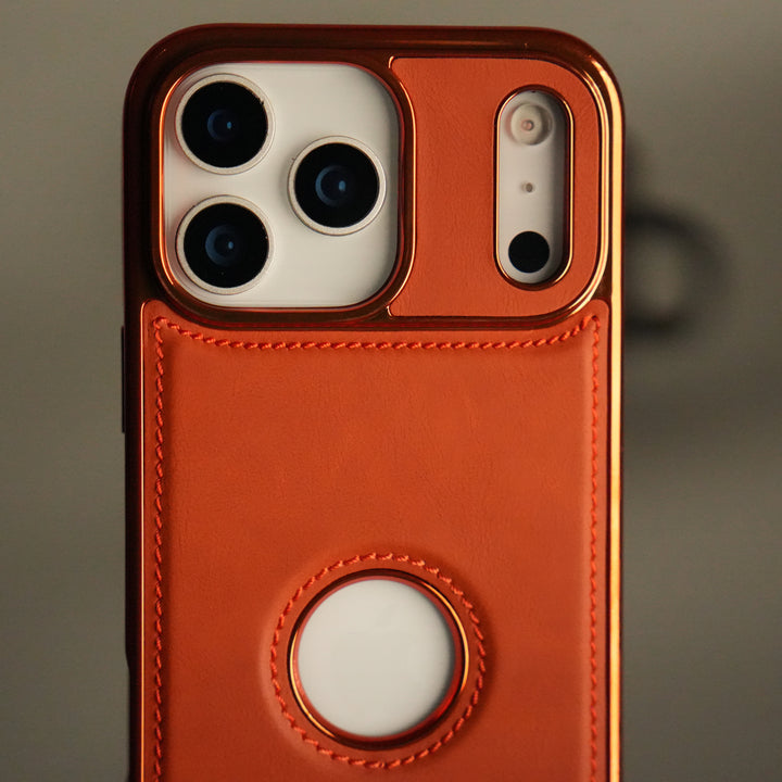 iPhone 17 Series Leather Case | Orange