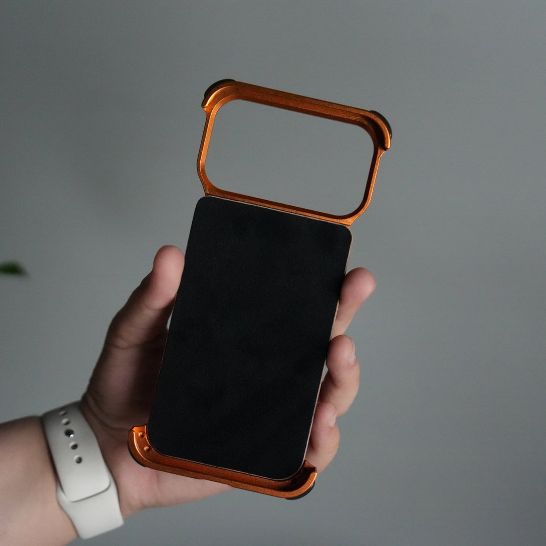 iPhone 17 Series Luxury Wooden Back + Metal Bumper Magsafe Case (Premium Edition)