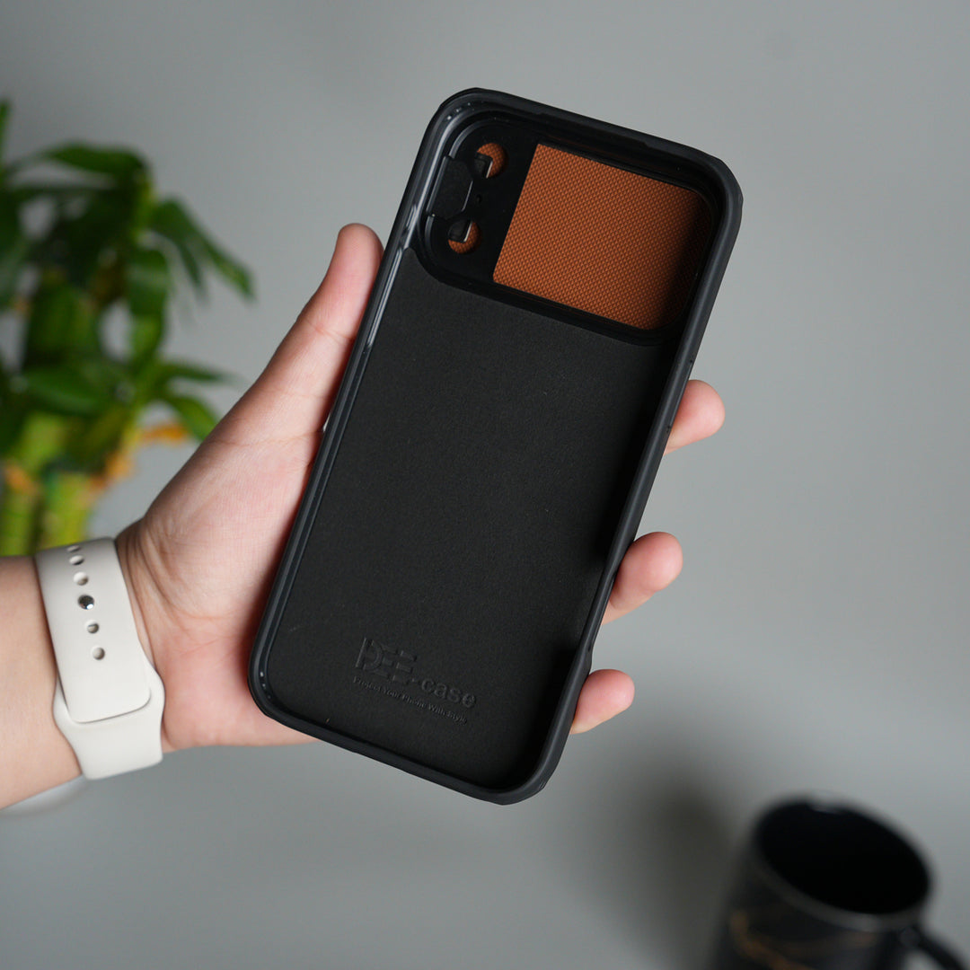 iPhone 17 Series Metal Camera Cap Stand Case Cover