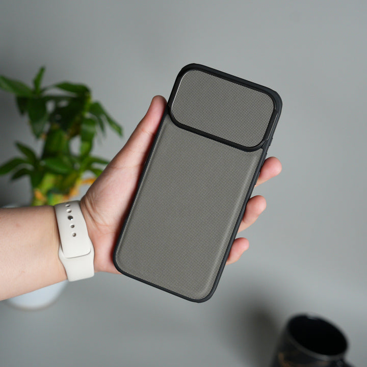 iPhone 17 Series Metal Camera Cap Stand Case Cover