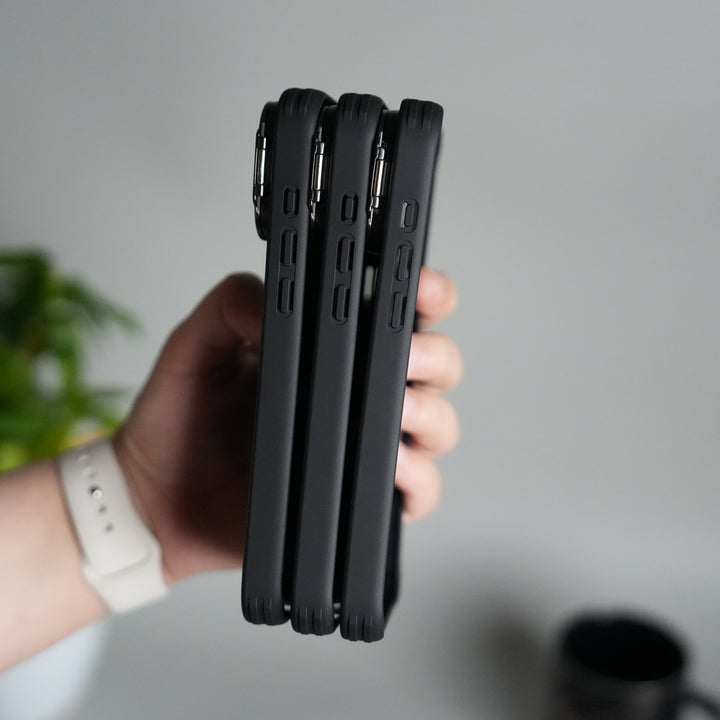 iPhone 17 Series Metal Camera Cap Stand Case Cover