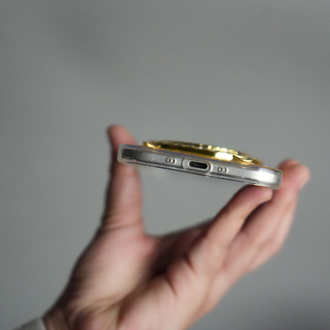 iPhone 17 Series Premium Rotation Dollar Bracelet Wristband Chain Phone Case Cover